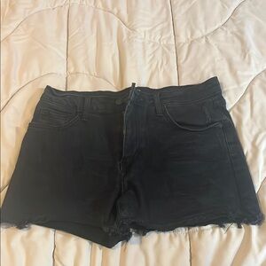 Black Denim Women's Shorts